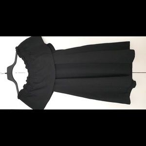 Black off the shoulder dress